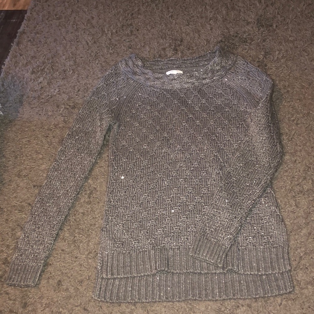 New York and Company grey sparkle sweater